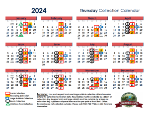Village of Combined Locks Collection Calendar - Thursday